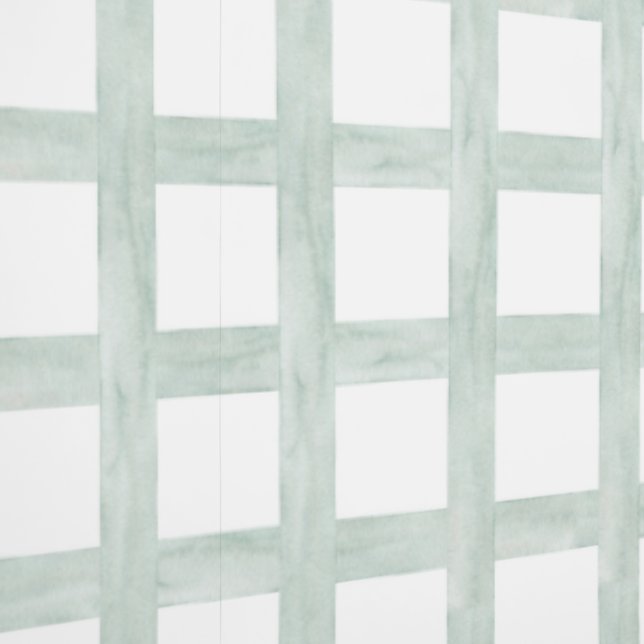 Cute Green Watercolor Gingham, Gender neutral Wallpaper (Seam)