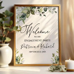 Cute Greenery Engagement Party Welcome Sign<br><div class="desc">Get ready to celebrate love in style with our stunning engagement party suite, specially designed for greenery enthusiasts! This fabulous collection is the perfect touch for a dreamy garden party or a lush, nature-themed celebration. It features everything you need, including a magnificent welcome sign, personalized napkins, and much more to...</div>