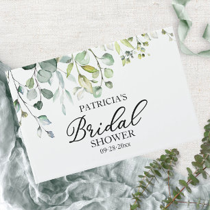 Cute Greenery Eucalyptus Bridal Shower Guest Book