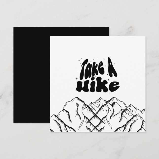Cute Greeting Card | take a hike (Front/Back)