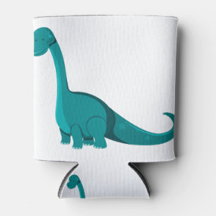 Cute gren dinosaur can cooler