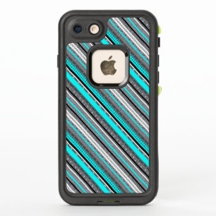 Cute grey aqua aztec patterns