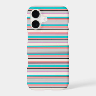 Cute grey aqua stripes