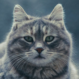 Cute Grey Cat Portrait Phone Case