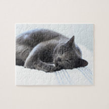 Cute Grey Cat Puzzle