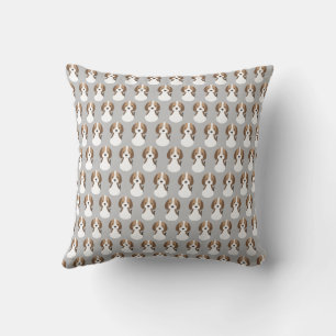 Cute grey dog pattern baby cushion