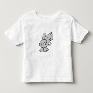 Cute Grey Elephant Toddler T-Shirt
