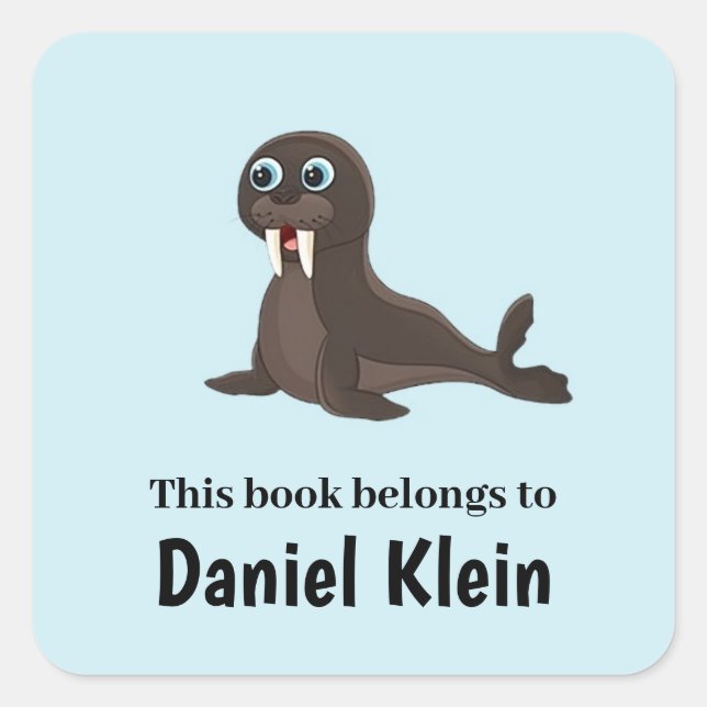 Cute grey seal blue (Front)