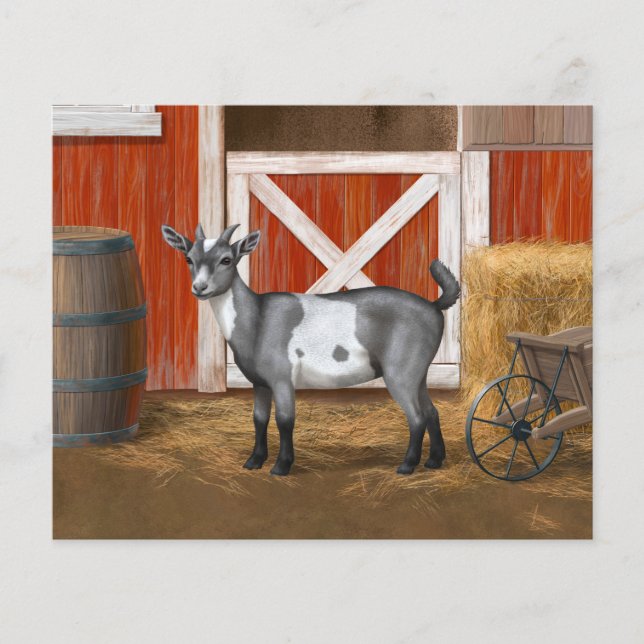 Cute Grey Spotted Goat (Front)
