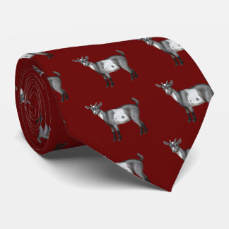 Cute Grey Spotted Goat Tie