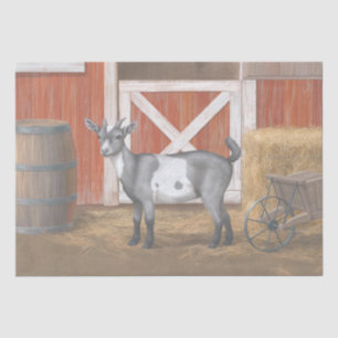 Cute Grey Spotted Goat Tissue Paper