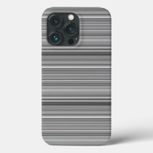 Cute grey stripes iPhone 13 pro case