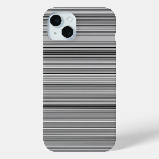 Cute grey stripes Case-Mate iPhone case (Back)