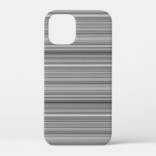 Cute grey stripes iPhone 12 mini case