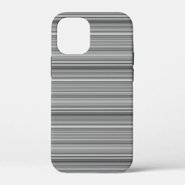 Cute grey stripes Case-Mate iPhone case (Back)