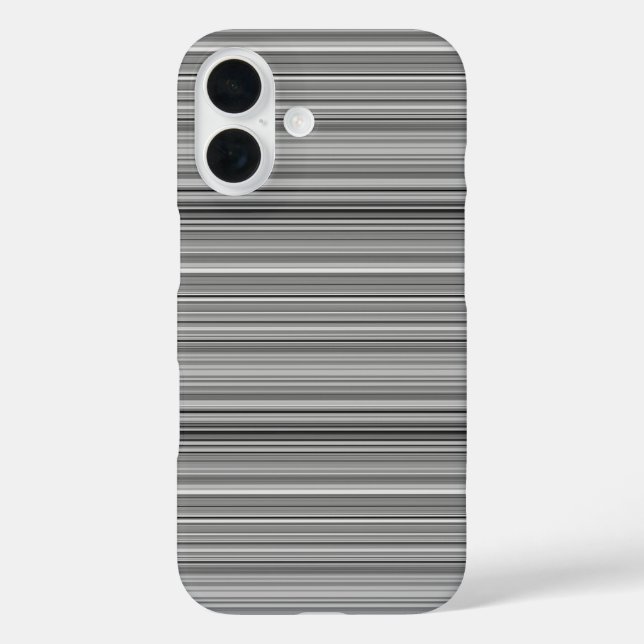 Cute grey stripes Case-Mate iPhone case (Back)