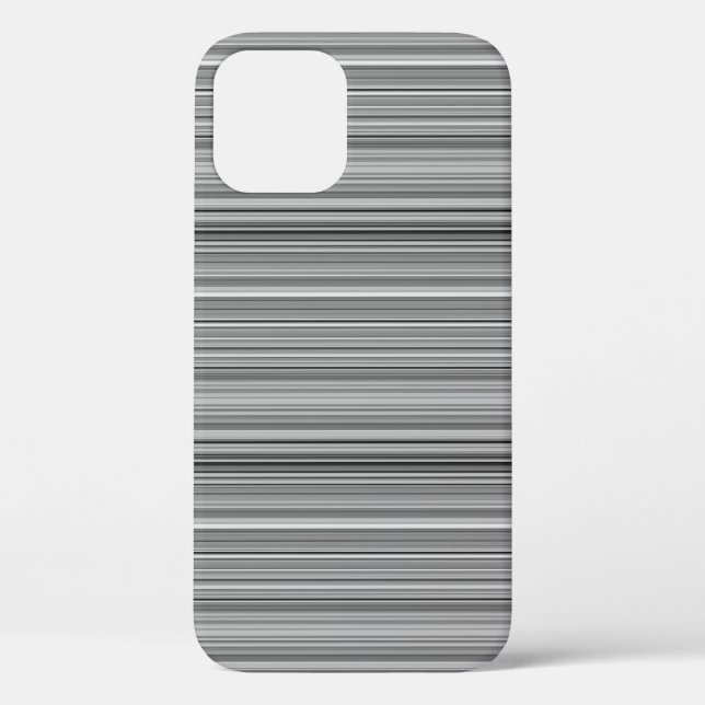 Cute grey stripes Case-Mate iPhone case (Back)