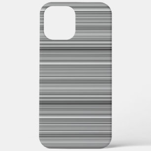 Cute grey stripes iPhone 12 pro max case