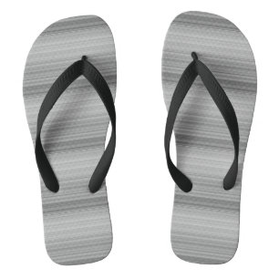 Cute grey stripes flip flops
