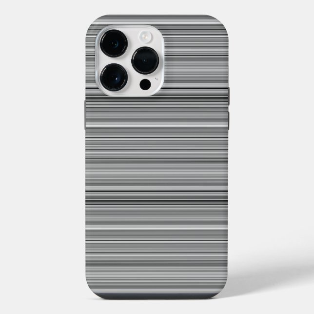 Cute grey stripes iPhone case (Back)