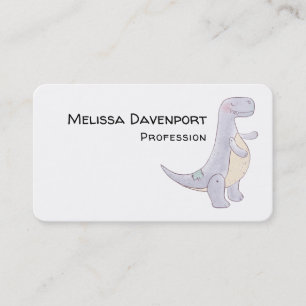 Cute Grey Tyrannosaurus Rex Dinosaur Toy Business  Business Card