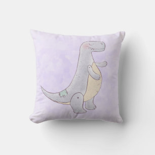 Cute Grey Tyrannosaurus Rex Dinosaur Toy Cushion