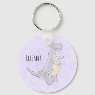  Cute Grey Tyrannosaurus Rex Dinosaur Toy Key Ring