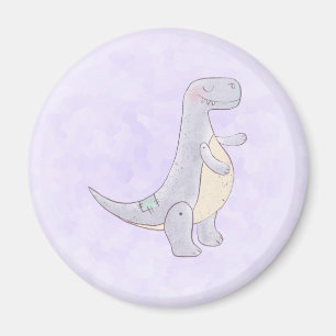 Cute Grey Tyrannosaurus Rex Dinosaur Toy Magnet