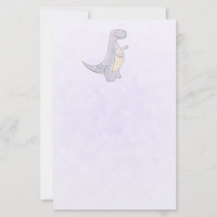 Cute Grey Tyrannosaurus Rex Dinosaur Toy Stationery