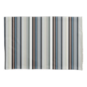 Cute grey white stripes pillowcase