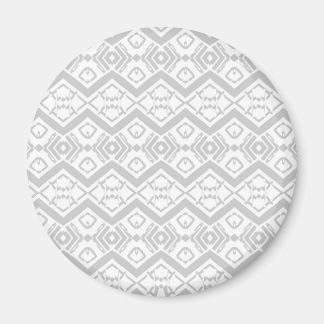 Cute grey zigzag pattern  magnet (Front)