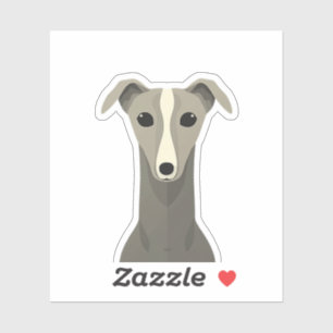 Cute Greyhound Dog Sticker – Funny Whippet Vinyl 
