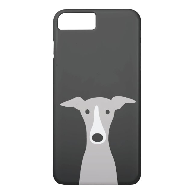 Cute Greyhound Italian Greyhound or Whippet Dog Case-Mate iPhone Case (Back)