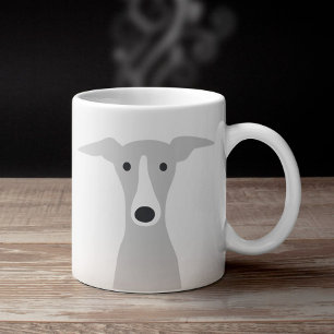 Cute Greyhound, Italian Greyhound or Whippet Dog Coffee Mug