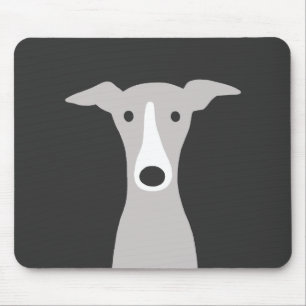 Cute Greyhound, Italian Greyhound or Whippet Dog Mouse Mat