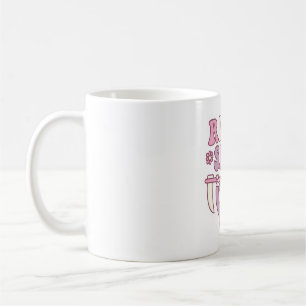 Cute Grim Reaper Rise And Slay Funny Retro Coffee Mug