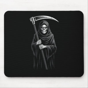 Cute Grim Reaper Spooky Grave Candy Digger Monster Mouse Mat