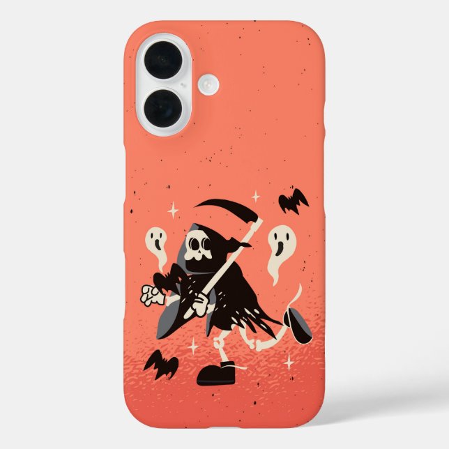 Cute Grim Reaper Spooky Kawaii Case-Mate iPhone Case (Back)