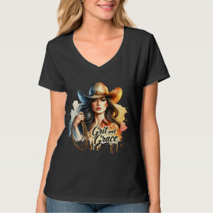 Cute grit grace cowgirl Western T-Shirt