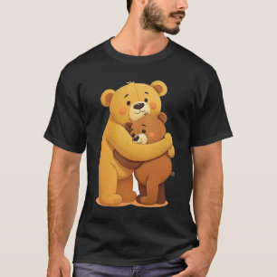 Cute Grizzly Bear Animal Cute Father and Son Bear T-Shirt