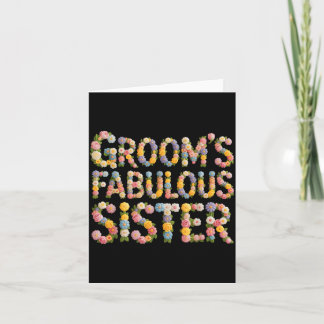 Cute Grooms Fabulous Sister Bride Team Bridal In Card