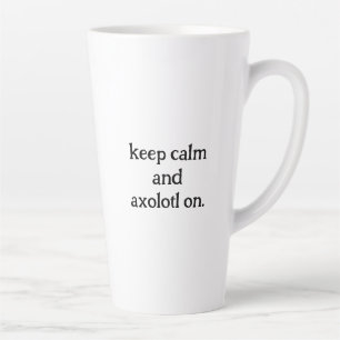 Cute Groovy Hippie Axolotl Retro 70s Rainbow Art Latte Mug