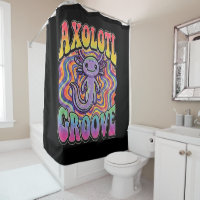 Cute Groovy Hippie Axolotl Retro 70s Rainbow Art