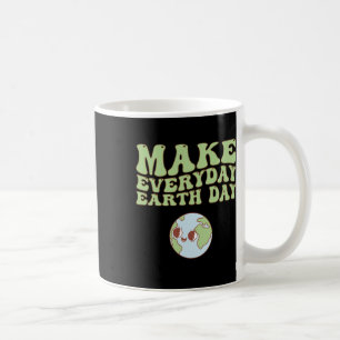 Cute Groovy Make Everyday Earth Day Clroom Teacher Coffee Mug