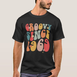 Cute Groovy Since 1969 Colorful Flowers Style 53r T-Shirt