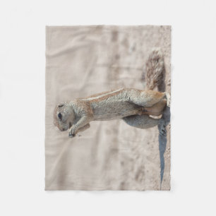Cute ground sqirrel fleece blanket