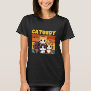 Cute Group of Cats on Saturday aka Caturday T-Shirt