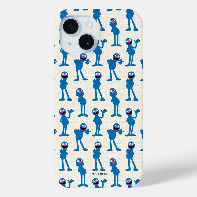 Cute Grover Pattern Case-Mate iPhone Case (Back)