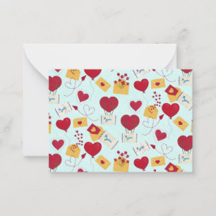 Cute Grungy Pretty Valentine’s Airmail Love Letter Card