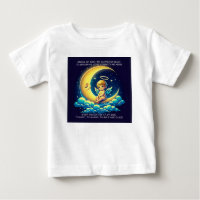 Cute Guardian Angel Cherub and Moon Expressionist
